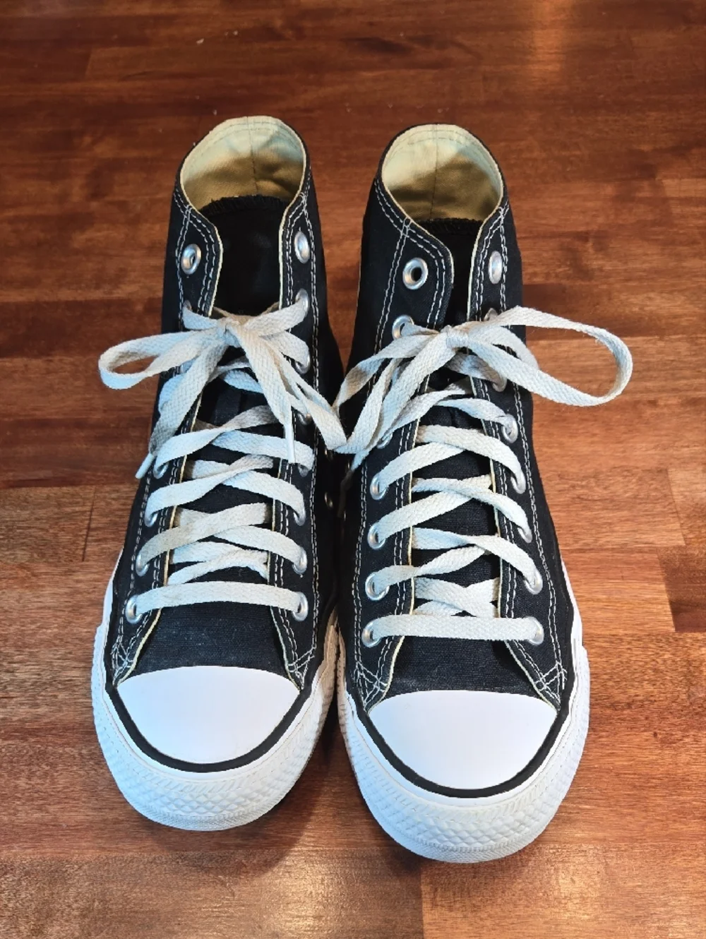 Converse Chuck Taylor All Star Black and White High-Top Sneakers - Picture 4 of 9
